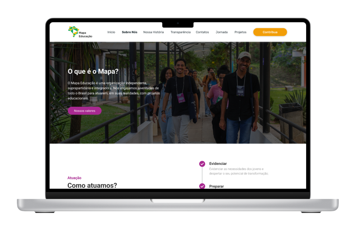 Site Mapa Educação